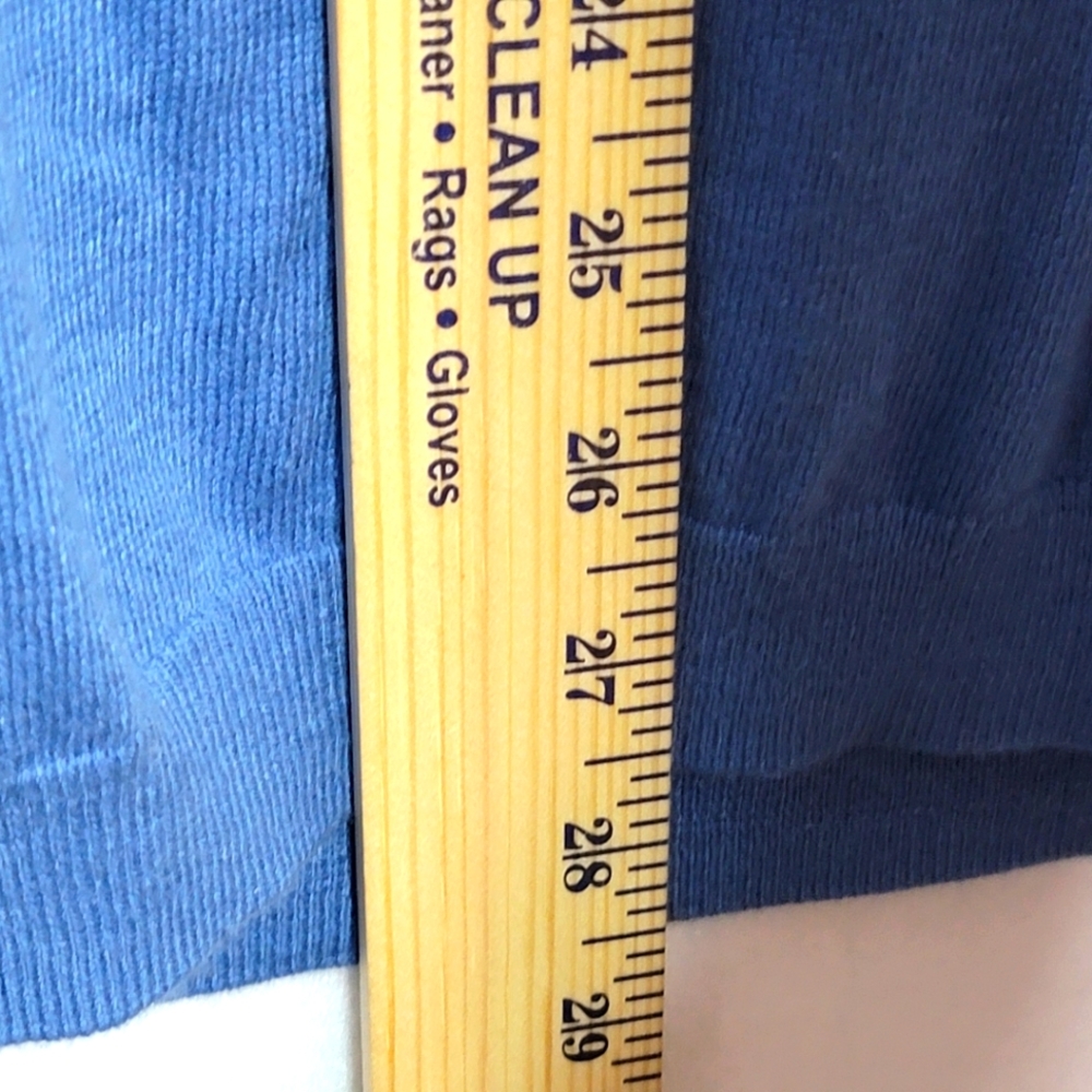 Christian Lacroix Men's Blue Pima Cotton & Cashmere Blend. #654 - Picture 3 of 8